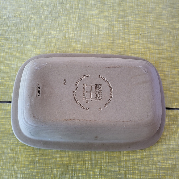 Pampered Chef Rectangular Baker 1430 Stoneware Lasagna Pan 9 X 13 - Picture 3 of 3